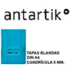 TAPAS BLANDAS SÍMIL PIEL ANTARTIK NOTES, DIN A4, 100 HJ. 80 GRS/M². 5x5 S/M.