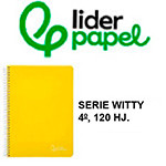TAPAS DURAS LIDERPAPEL SERIE WITTY, 4º, 120 HJ.