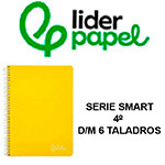 TAPAS BLANDAS LIDERPAPEL SERIE SMART, 4º, D/M. 6 TALADROS